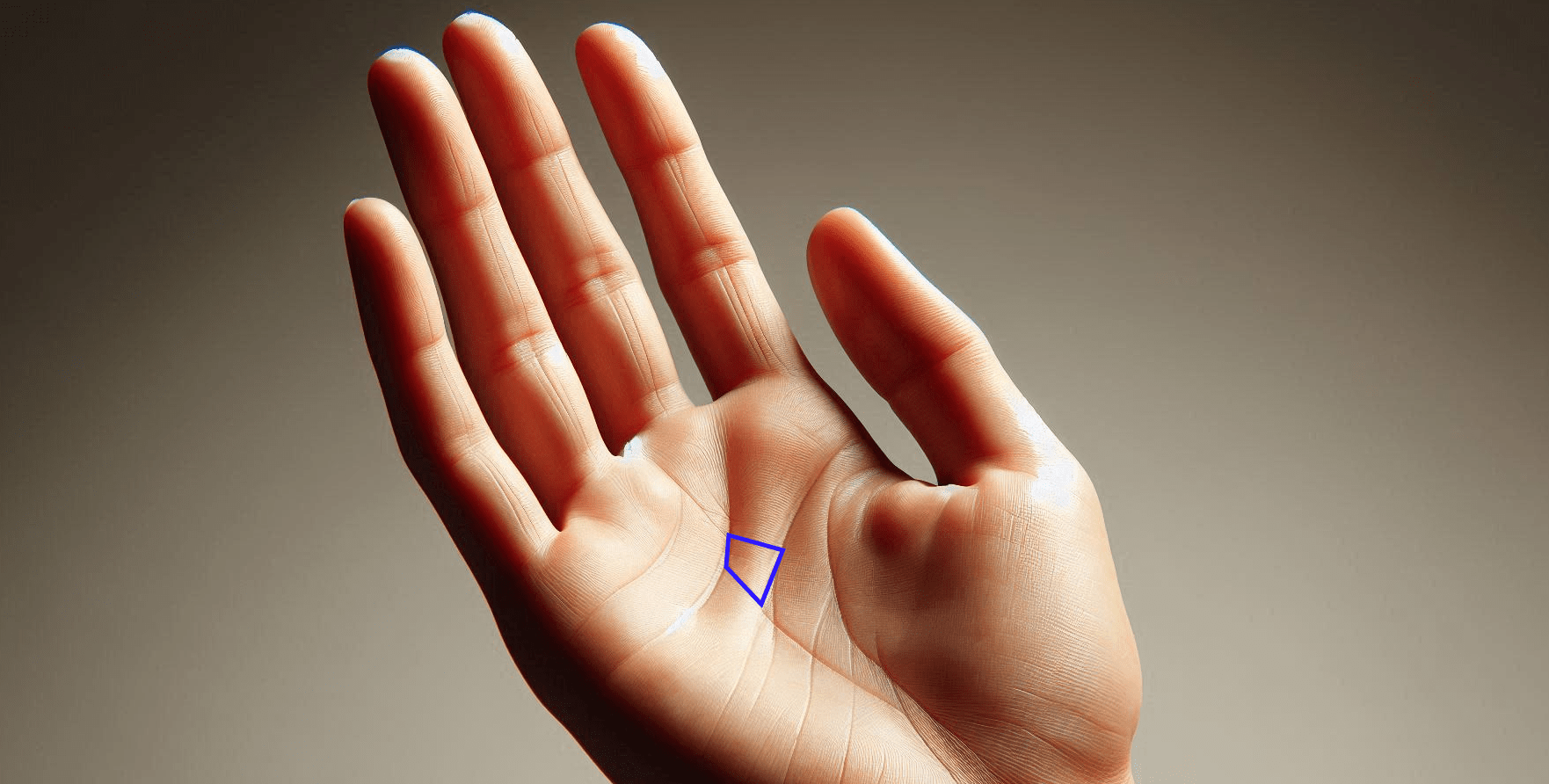 Квадрат на ладони фото