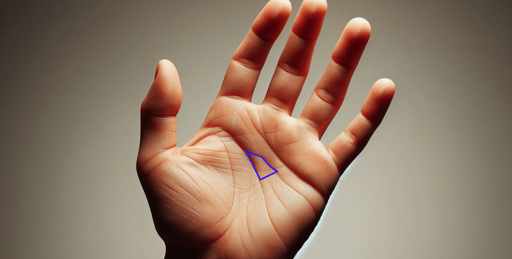 Треугольник на ладони фото