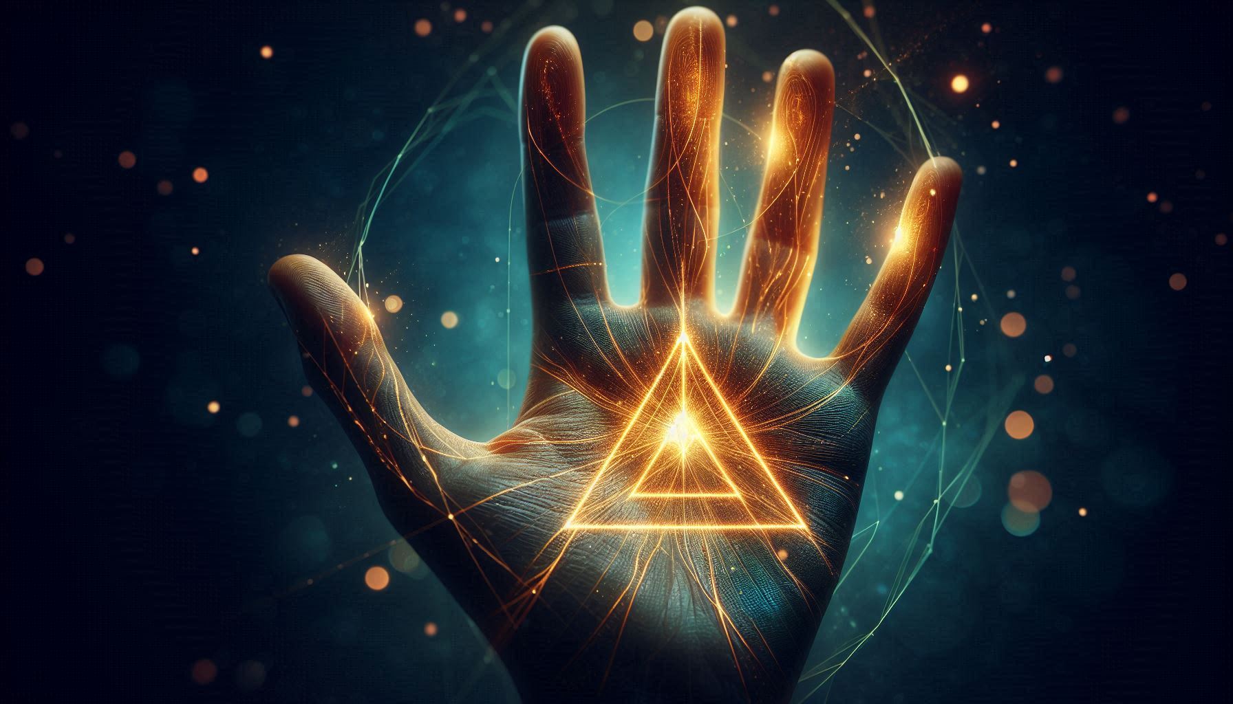 Треугольники на линии судьбы на левой руке: скрытый код успеха